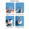 Brosse toilette silicone manche inox poignée blanche… – vue 2