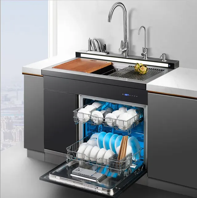 Évier encastrable inox brossé bac unique égouttoir… – vue 3