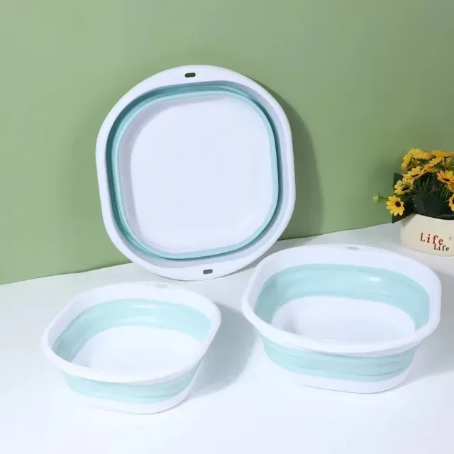 Bassin en plastique portable : bol de lavage flexible en… – vue 3