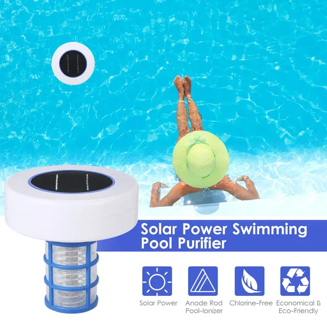 Purificateur piscine solaire flottant ioniseur anode… – vue 5