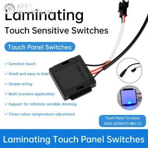 Interrupteur de miroir de salle de bains intelligent, 5-12V, interrupteur à capteur tactile pour phare de miroir de lumière Led pour maison intelligente, interrupteur d’éclairage de salle de bains Interrupteur de miroir de salle de bains intelligent, 5-12V, interrupteur à capteur tactile pour phare de miroir de lumière Led pour maison intelligente, interrupteur d’éclairage de salle de bains