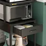 Meuble support imprimante trois niveaux roulettes tiroir… – vue 5