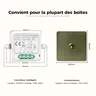 Avoir Wifi interrupteur sans fil Bronze brossé panneaux… – vue 4