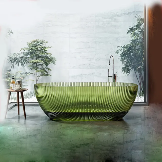 Baignoire autoportante montée au sol – vue 4