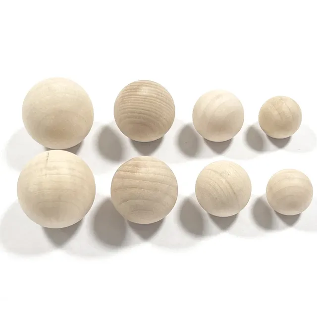 Boutons boule de bois-boutons de meubles ronds en bois… – vue 3