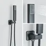 Pommeau de douche au plafond intégré noir – vue 3