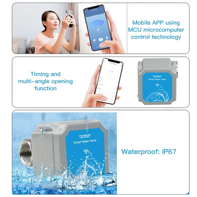 Vanne d'eau Wifi Tuya – vue 4