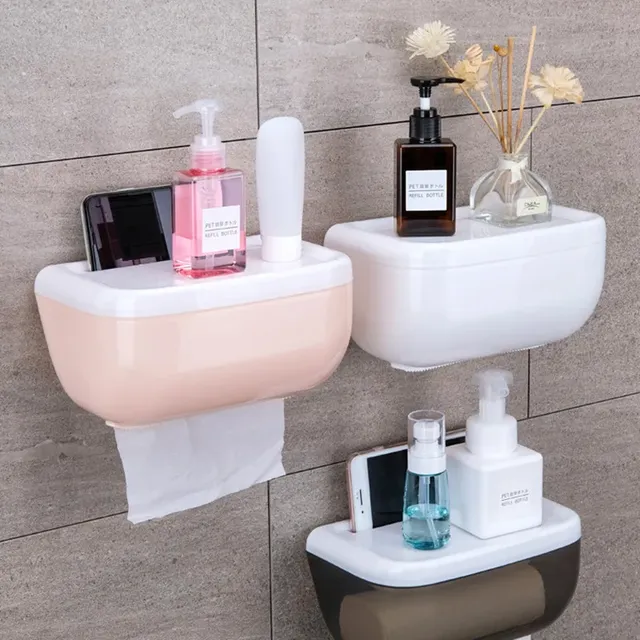 Distributeur papier toilette mural étanche plastique… – vue 2