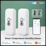 Tuya – capteur intelligent de température et d&rsquo;humidité WiFi/ZigBee, application à distance, hygromètre d&rsquo;intérieur, thermomètre avec Alexa Google Home