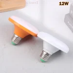 Ampoule LED 220V E27, Base, lampe à économie d&rsquo;énergie domestique 12W, éclairage intérieur, soucoupe volante, plafonnier, lampe UFO pour Garage