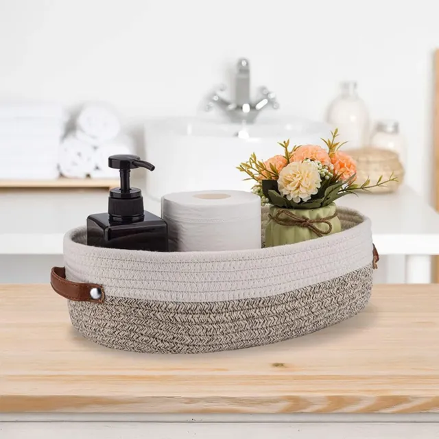 Panier de rangement de salle de bain à poignée ovale – vue 5