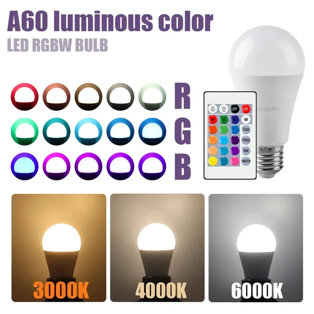 Ampoule intelligente E27 B22 RGB à intensité variable – vue 3