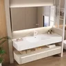 Armoires de salle de bains blanc clair – vue 5