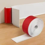 Plinthe souple en PVC, 1 pièce, 39.37/118,11 pouces, bande de bordure de sol en plastique Flexible et épaisse auto-adhésive