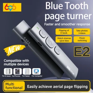 Supports IOS Android Bluetooth Page Turner caméra/stylo de contrôle de la musique dispositif de radiomessagerie lecteur de livre électronique glisser télécommande vidéo courte