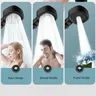 Pommeau de douche pluie noir à grand débit – vue 2