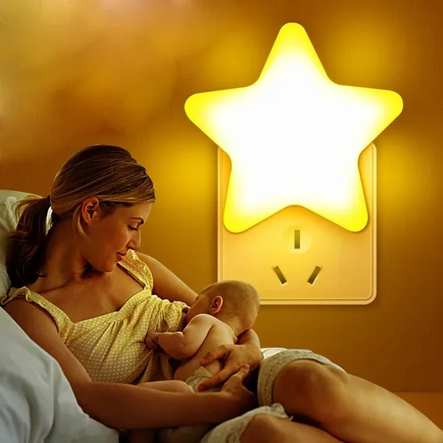 LED étoiles veilleuses prise ue/US lampe de nuit lumière… – vue 4