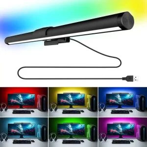 RGB affiche moniteur barre lumineuse bande soins des yeux éclairage travail jeu apprentissage lecture gradation Table bande lumineuse RGB atmosphère lampe