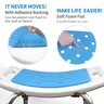 Coussin siège bain EVA antidérapant bleu adhésif dessous… – vue 4