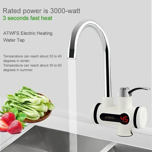 Mitigeur robinet électrique instantané cuisine bec col… – vue 4