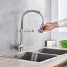 Robinet de cuisine en Nickel brossé à ressort – vue 2