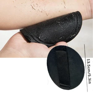 Brosse de gIslande en caoutchouc noir indolore, fournitures de bain rondes, salle de bain domestique, frottement du dos, frottement gênant, brosse expansive à la boue