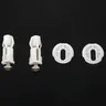 Chevilles expansion plastique blanc vis inox charnières… – vue 2