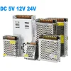 Alimentation cc 1A 5A 10A 20A 25A 30A 40A 50A 60A, transformateur 220V à 12V 24V 5V, convertisseur de transformateur, pilote LED, éclairage LED