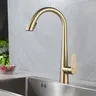 Robinet de cuisine en acier inoxydable doré – vue 4