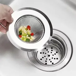 Crépine d'évier de cuisine en acier inoxydable