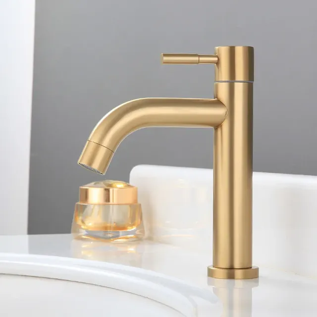 Robinet de lavabo froid simple en acier inoxydable 304 – vue 4