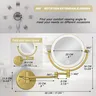 Miroir de salle de bain tactile – vue 4