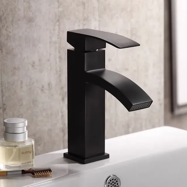 Hotaan robinet de lavabo noir mat – vue 5