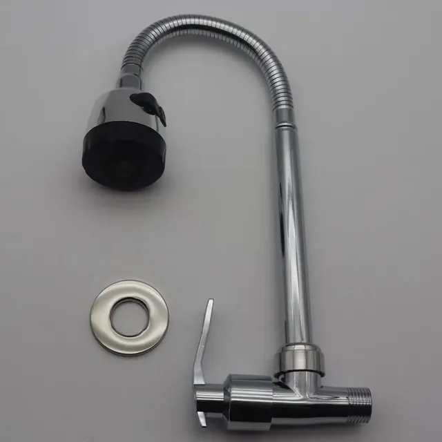 Robinet mural monocommande col cygne flexible pliable… – vue 3