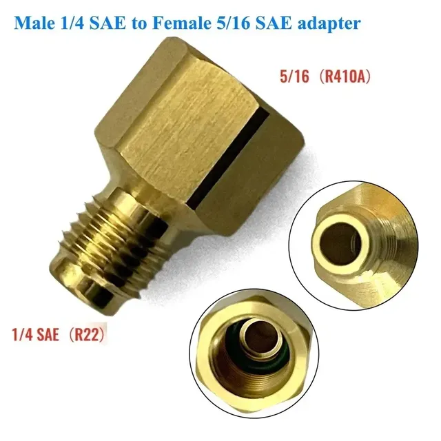 Adaptateur R410a 1/4 SAE à 5/16 SAE 1/4-5/16 SAE – vue 4