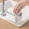 Distributeur de savon avec porte-éponge – vue 3