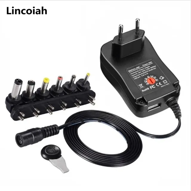 Adaptateur AC/DC 3V 4.5V 5V 6V 7.5V 9V 12V 2A/2.5A