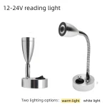 Lampe murale LED intelligente tactile, lampes de lecture à intensité variable avec Interface de chargement USB, utilisées pour les camping-cars, les bateaux et les Yachts DC12-24V