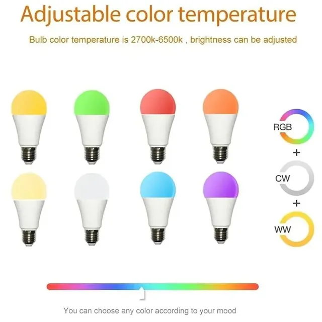 85-265V E27 15W lampe ampoule WiFi ampoule intelligente… – vue 2