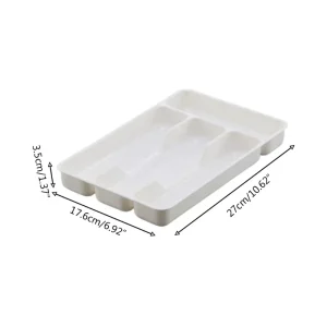 Organisateur de vaisselle, plateau de rangement de couverts, support de bloc de couteaux, cuillère fourchette boîte de séparation tiroir de cuisine armoire de conteneur en plastique Organisateur de vaisselle, plateau de rangement de couverts, support de bloc de couteaux, cuillère fourchette boîte de séparation tiroir de cuisine armoire de conteneur en plastique
