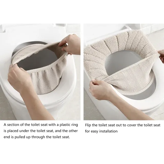Coussin de siège de toilette en velours – vue 5
