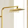 Pommeau douche pluie carré 20 20 cm 8 pouces finition or… – vue 2