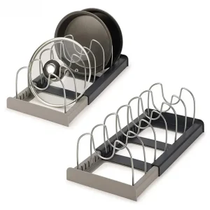 Organisateurs d’armoires de cuisine pour casseroles et poêles, support de rangement extensible en acier inoxydable, planche à découper, étagère d’ustensiles de cuisine de séchage Organisateurs d’armoires de cuisine pour casseroles et poêles, support de rangement extensible en acier inoxydable, planche à découper, étagère d’ustensiles de cuisine de séchage