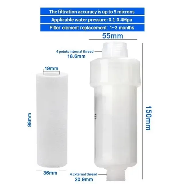 Cartouche de filtre à eau pré-filtre 5 pouces – vue 5