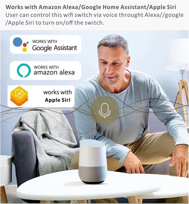 Interrupteur mural tactile wifi intelligent verre trempé… – vue 2