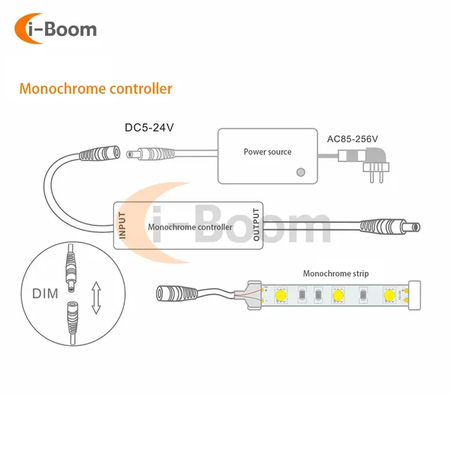 DC5 ~ 24V 6A LED variateur LED pilote commutateur de… – vue 2