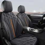 Juste de Siège de Voiture Universelle en Daim Souple, Coussin de Soutien du Conducteur, Polymères de Protection Respirants Anti-aldes, Accessoires d&rsquo;Nik