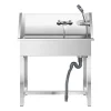 baignoire toilettage animaux inoxydable pliable portable antidérapante escalier extractible robuste vidange filtre cheveux robinet pression thermostatique grille réglable
