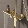 Ensemble de système de douche de salle de bains chromé… – vue 4