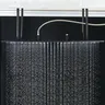 Pommeau de douche pluie chromé avec bras monté au plafond – vue 4